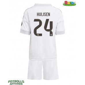 Real Madrid Dean Huijsen #24 Hemmaställ Barn 2025-26 Kortärmad (+ Korta byxor)